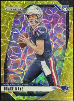 Drake Maye [Choice Gold] #329 2024 Panini Prizm Football