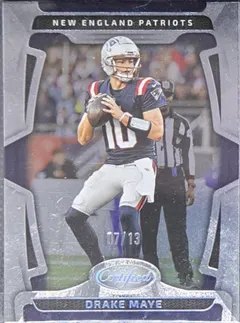 Drake Maye [Silver Mirror] #67 2025 Panini Certified Football