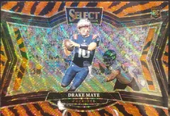 Drake Maye [Tiger Prizm] #475 2024 Panini Select Football