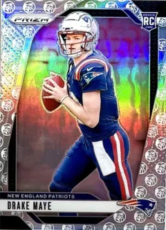 Drake Maye [White Knight] #329 2024 Panini Prizm Football