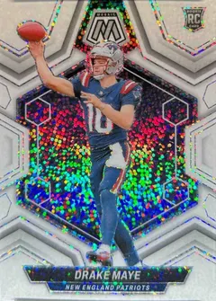 Drake Maye [White Sparkle] #303 2024 Panini Mosaic Football