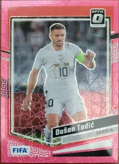 Dusan Tadic [Pink Velocity Optic] #49 2023 Panini Donruss Soccer