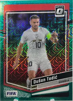 Dusan Tadic [Teal Mojo Optic] #49 2023 Panini Donruss Soccer