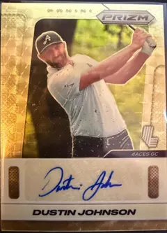 Dustin Johnson [Gold Vinyl] #9 2025 Panini Prizm Liv Signature Golf