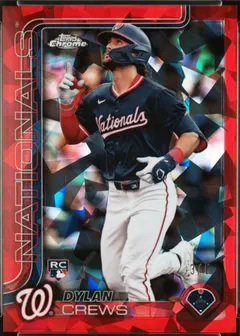 Dylan Crews [Red Sapphire] #146 2025 Topps Chrome Baseball