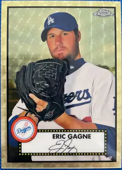 Eric Gagne [Gold Prism Refractor] #304 2021 Topps Chrome Platinum Anniversary Baseball