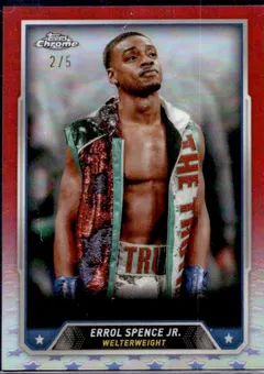 Errol Spence Jr. [Red Refractor] #38 2024 Topps Chrome Boxing