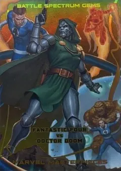 Fantastic Four vs. Doctor Doom [Gold] #BS-2 2023 Masterpieces Battle Spectrum Marvel