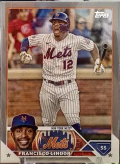 Francisco Lindor [Platinum] #450 2023 Topps Baseball