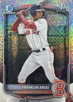 Franklin Arias [Mega Refractor] #BCP-67 2025 Bowman Chrome Prospects Baseball