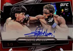 Gautier Ateba [Red Refractor] #BAV-AG 2026 Topps Chrome Ufc Autograph Ufc
