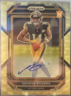 George Pickens [Autograph Gold Vinyl] #329 2022 Panini Prizm Football