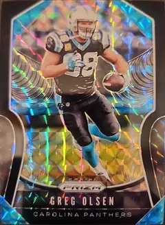 Greg Olsen [Black Finite] #176 2019 Panini Prizm Football