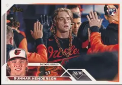 Gunnar Henderson [Golden Mirror SSP Variation] #206 2023 Topps Baseball
