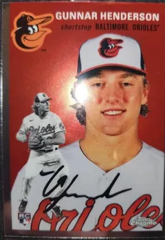 Gunnar Henderson [Red Refractor] #50 2023 Topps Chrome Platinum Anniversary Baseball