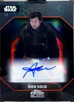 Han Solo [Red Refractor] #11 2024 Topps Chrome Black Star Wars