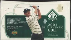 Hobby Box 2001 Sp Authentic Golf