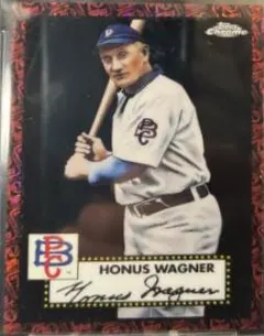 Honus Wagner [Black Red 70th Anniversary Mini Diamond Refractor] #616 2021 Topps Chrome Platinum Anniversary Baseball