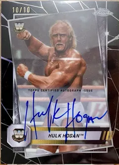 Hulk Hogan [Autograph Black Refractor] #12 2025 Topps Chrome Wwe Wrestling