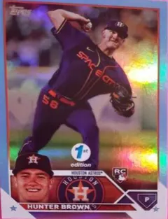 Hunter Brown [1st Edition Light Blue] #111 2023 Topps Baseball