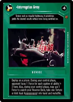 Interrogation Array Ccg Cloud City Star Wars