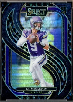 J.J. McCarthy [Black Dragon Scale Prizm] #134 2024 Panini Select Football
