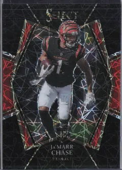 Ja'Marr Chase [Black] #147 2021 Panini Select Football