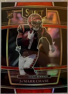 Ja'Marr Chase [Black] #47 2021 Panini Select Football