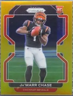 Ja'Marr Chase [Gold Prizm] #337 2021 Panini Prizm Football