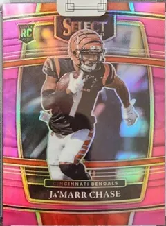 Ja'Marr Chase [Pink] #47 2021 Panini Select Football