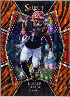 Ja'Marr Chase [Tiger] #147 2021 Panini Select Football