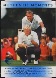 Jack Nicklaus / Arnold Palmer #72 2014 Sp Authentic Golf