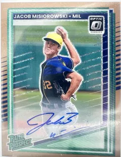 Jacob Misiorowski [Copper Glitter Optic Signature] #128 2025 Panini Donruss Baseball