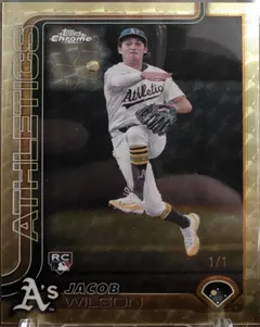 Jacob Wilson [Superfractor] #96 2025 Topps Chrome Baseball