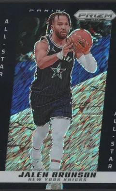 Jalen Brunson [Black Shimmer FOTL] #257 2024 Panini Prizm Deca Basketball