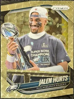 Jalen Hurts [Gold Vinyl] #228 2025 Panini Prizm Football
