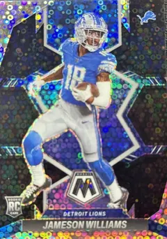 Jameson Williams [Black Disco No Huddle] #316 2022 Panini Mosaic Football