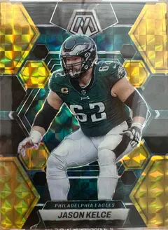 Jason Kelce [No Huddle Black] #196 2023 Panini Mosaic Football