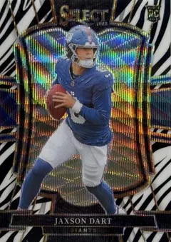 Jaxson Dart [Zebra Prizm] #193 2025 Panini Select Football