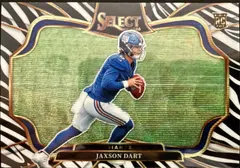 Jaxson Dart [Zebra Prizm] #493 2025 Panini Select Football