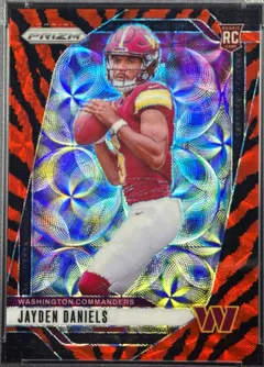 Jayden Daniels [Choice Tiger Stripe] #347 2024 Panini Prizm Football