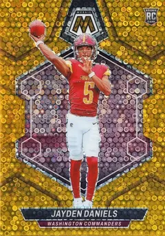 Jayden Daniels [No Huddle Gold] #302 2024 Panini Mosaic Football