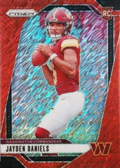 Jayden Daniels [Red Shimmer] #347 2024 Panini Prizm Football