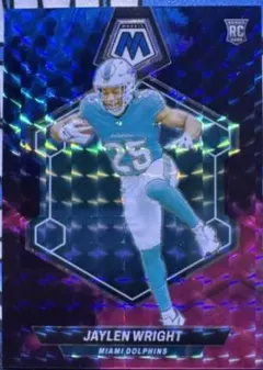 Jaylen Wright [Nebula Choice] #383 2024 Panini Mosaic Football