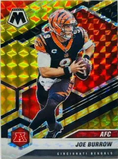 Joe Burrow [Choice Black Gold Mosaic] #226 2021 Panini Mosaic Football