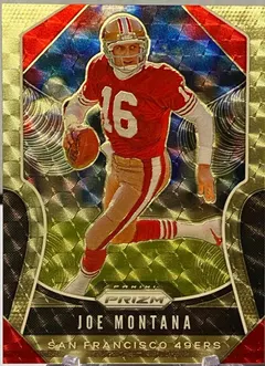 Joe Montana [Gold Vinyl Prizm] #292 2019 Panini Prizm Football