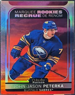 John Jason Peterka [Sunset] #299 2021 O Pee Chee Platinum Hockey