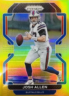 Josh Allen [Gold Prizm] #117 2021 Panini Prizm Football