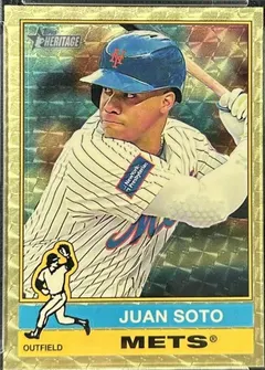 Juan Soto [Superfractor Chrome Variation] #286 2025 Topps Heritage Baseball