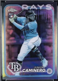 Junior Caminero [Frozenfractor] #213 2024 Topps Chrome Baseball